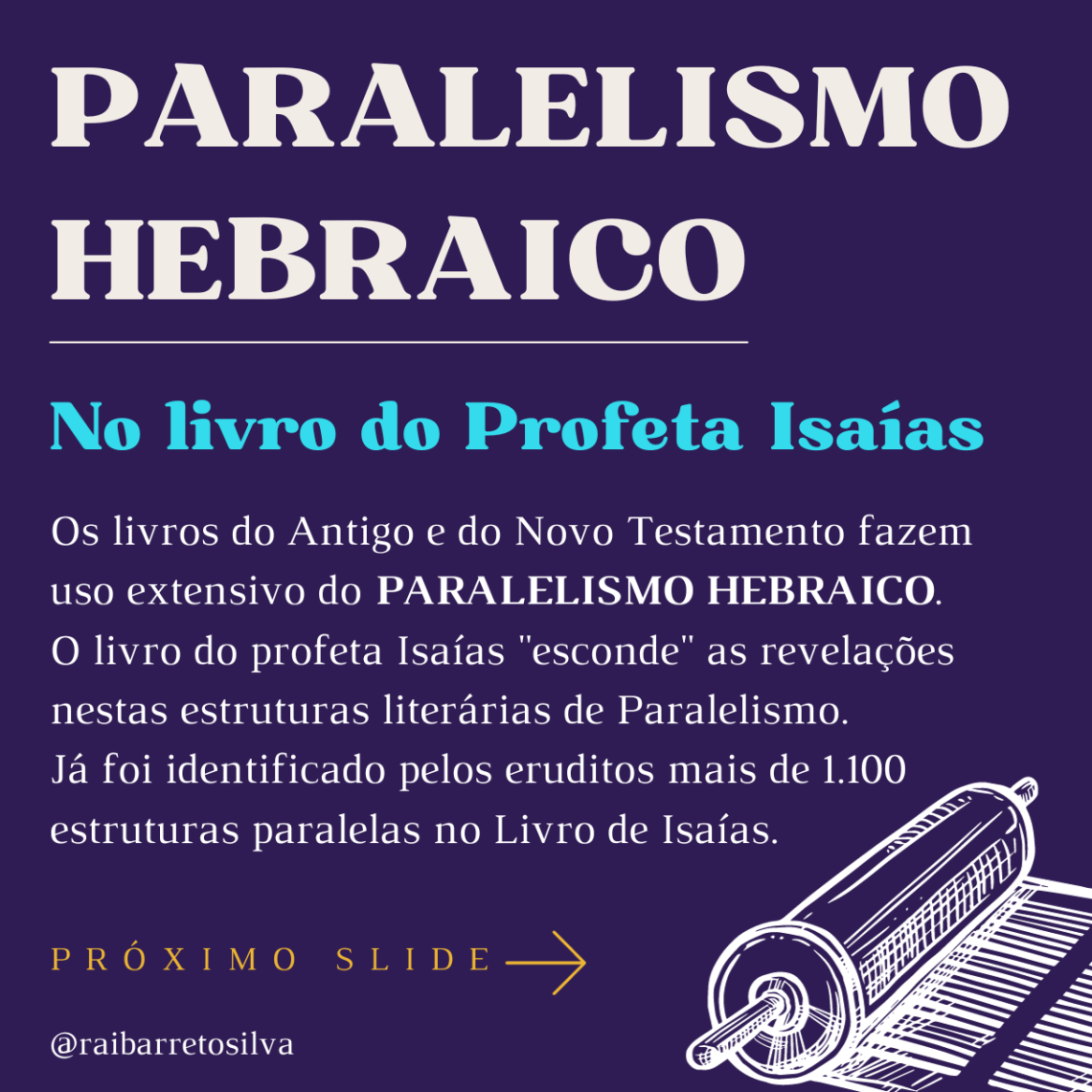 Paralelismo Hebraico método de escrita da Bíblia